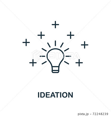 Ideation icon. Line style element from life skills collection. Thin Ideation icon for templates, infographics and more Ideation icon. Line style element from life skills collection. Thin Ideation icon for templates, infographics and more 72248239