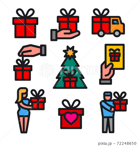 gifts icon set 72248650