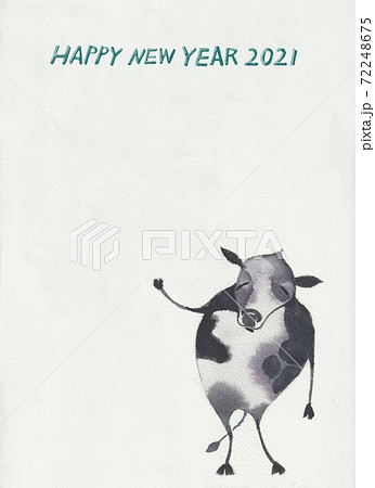 年賀素材 丑年 年賀素材 丑年 72248675