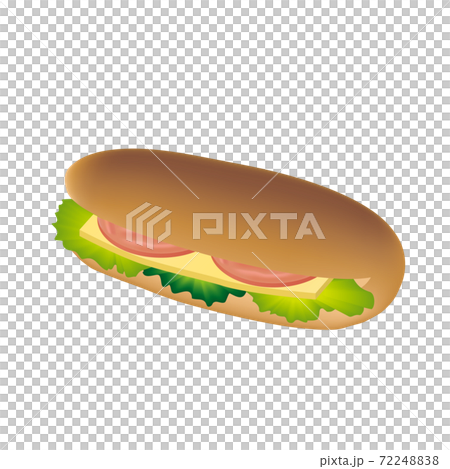 かわいパン　ハムチーズサンド 72248838