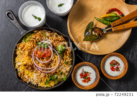 ビリヤニ まぜご飯 Biryani is a typical Indian mixed rice ビリヤニ まぜご飯 Biryani is a typical Indian mixed rice 72249231