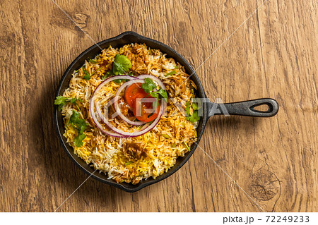 ビリヤニ　まぜご飯　Biryani is a typical Indian mixed rice 72249233