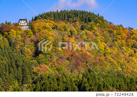 稲庭城の紅葉 72249428