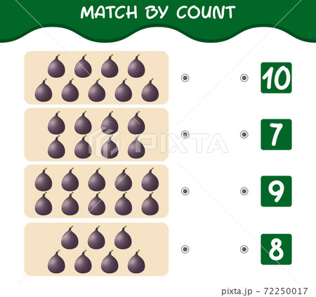 Match by count of cartoon figs. Match and count game. Educational game for pre shool years kids and toddlers Match by count of cartoon figs. Match and count game. Educational game for pre shool years kids and toddlers 72250017