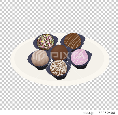 Truffle Chocolate Valentine Stock Illustration