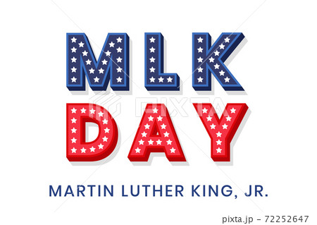 Martin Luther King Jr. decorative dimensional...のイラスト素材 ...