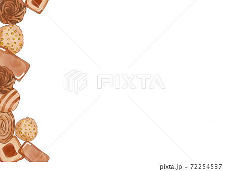 クッキーの背景のイラスト素材
