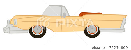 American vintage or retro car with no roof vector 72254809