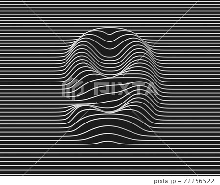 Linear 3d font number 9 72256522