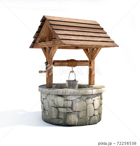 Water well on white background 3d illustration 72256536