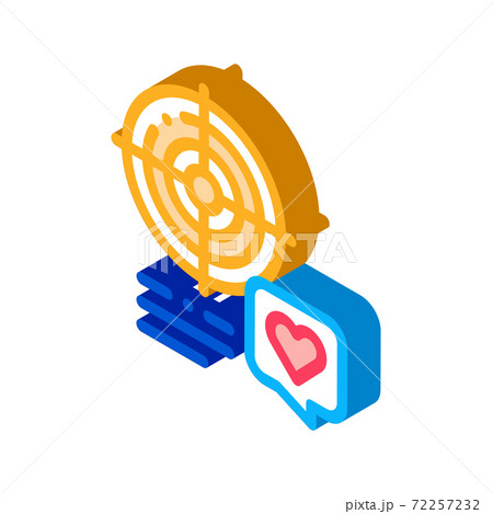 shopper target for buy products isometric icon vector illustration 72257232