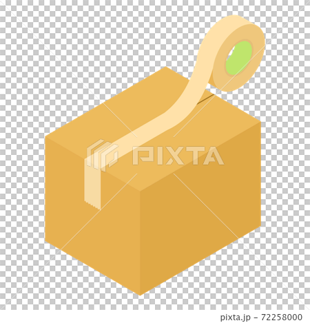 Image of sealing cardboard with gum tape Image of sealing cardboard with gum tape 72258000