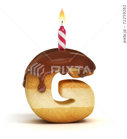 Birthday cake font letter G Birthday cake font letter G 72259262