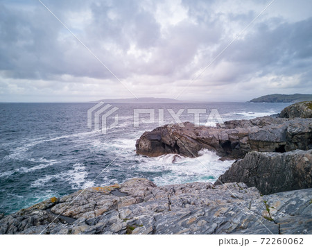 Dramatic sky above the coastline at Dawros in County Donegal - Ireland Dramatic sky above the coastline at Dawros in County Donegal - Ireland 72260062