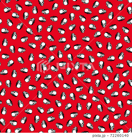 スカルのシームレスな柄, スカルのシームレスな柄, 72260140