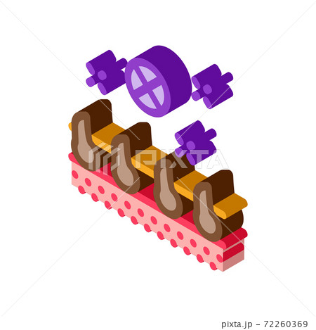 growing hair isometric icon vector illustration color growing hair isometric icon vector illustration color 72260369