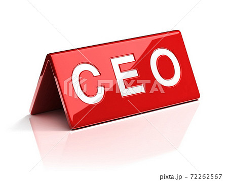 CEO identification plate 3d rendering CEO identification plate 3d rendering 72262567