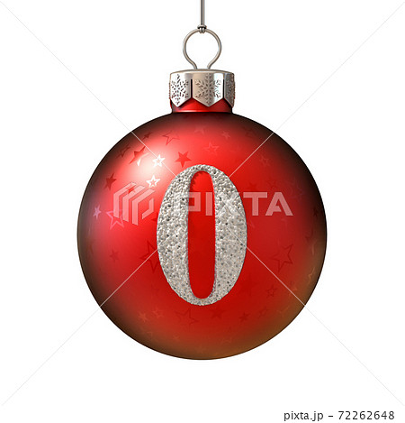 Christmas ball font number 0 72262648