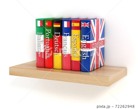 dictionaries on the shelf, learning foreign language dictionaries on the shelf, learning foreign language 72262948