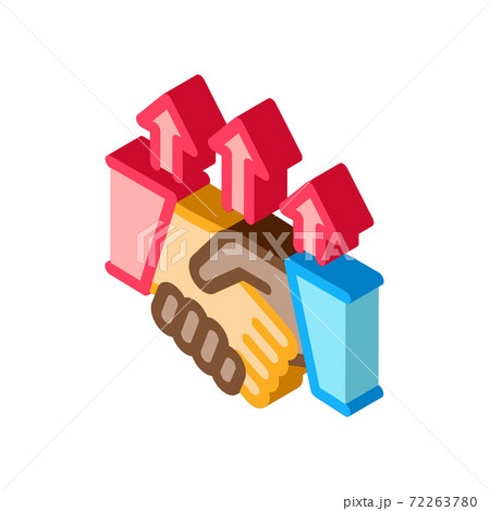 different race handshake isometric icon vector illustration different race handshake isometric icon vector illustration 72263780