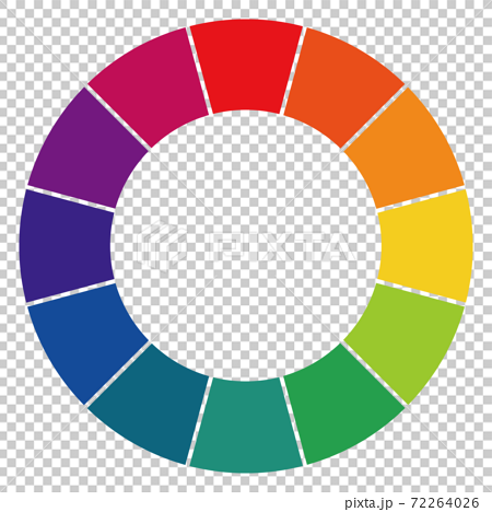 色相環 12色のイラスト素材