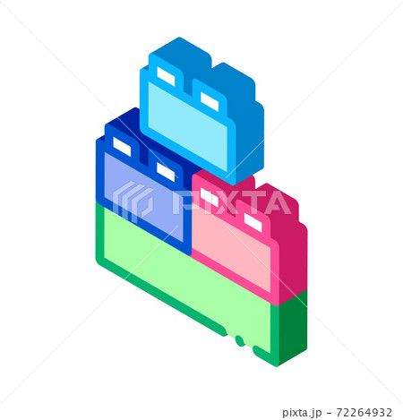 construction blocks isometric icon vector illustration color construction blocks isometric icon vector illustration color 72264932