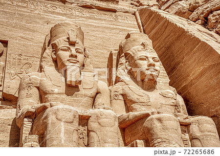 Massive God Statures at Luxor Temple Entrance in Aswan Egypt Massive God Statures at Luxor Temple Entrance in Aswan Egypt 72265686