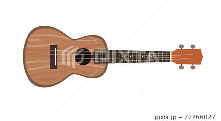 Ukulele isolated on white, musical instrument. Vector illustration Ukulele isolated on white, musical instrument. Vector illustration 72266027