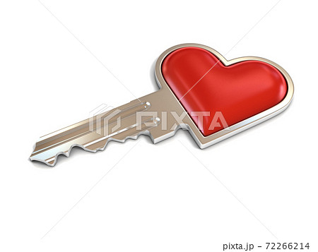 heart shaped house key