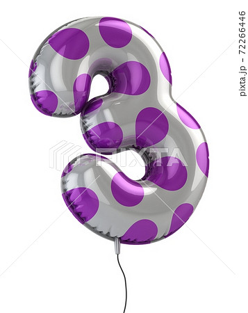 balloon 3d font number 3 balloon 3d font number 3 72266446