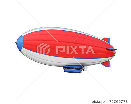 zeppelin on white background 3d rendering 72266778