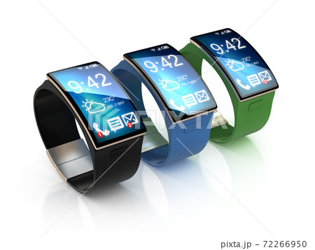 different smart watches 3d illustration different smart watches 3d illustration 72266950