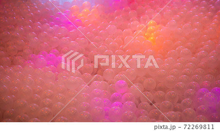 Group of bubbles with vibrant color lighting Group of bubbles with vibrant color lighting 72269811