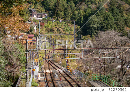 秋の鳩ノ巣駅付近の景色 秋の鳩ノ巣駅付近の景色 72270562
