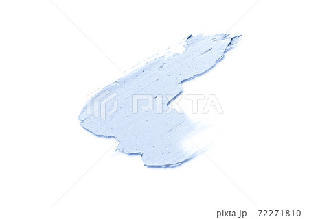 Smear of cosmetic clay on a white background. 72271810