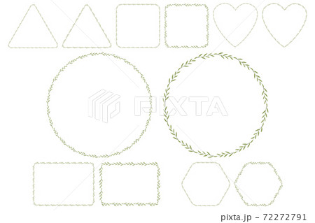 Spring wedding invitation with leaves wreath. Spring wedding invitation with leaves wreath. 72272791