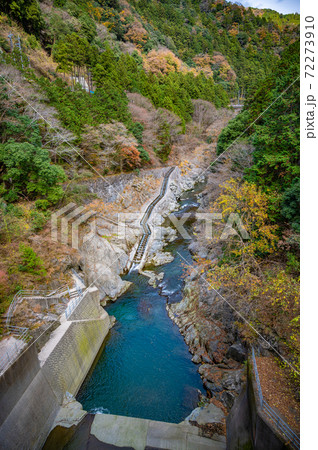 奥多摩白丸ダムの魚道 72273910