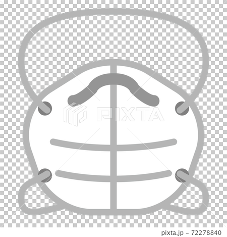 Simple icon of dust mask 72278840