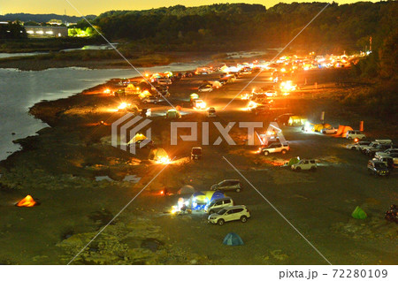 夜のキャンプ　埼玉県 72280109