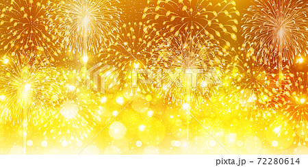 New Year fireworks night sky background - Stock Illustration [72280614] -  PIXTA