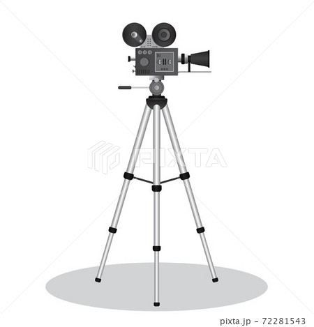 Vintage cinema projector vector illustration isolated on white background Vintage cinema projector vector illustration isolated on white background 72281543