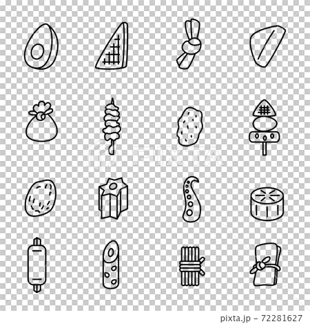 Line art oden illustration Line art oden illustration 72281627