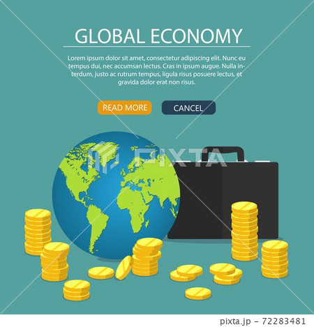 Global Economy Concept Vector Illustration In のイラスト素材