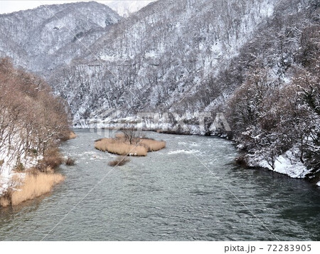 雪解けの三面川 雪解けの三面川 72283905