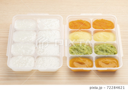 離乳食を小分けで冷凍保存 72284621