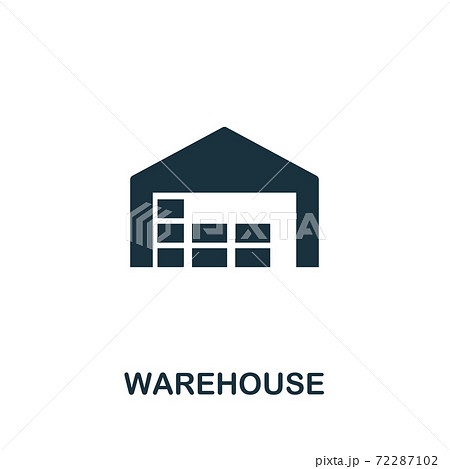 Warehouse vector icon symbol. Creative sign from buildings icons collection. Filled flat Warehouse icon for computer and mobile Warehouse vector icon symbol. Creative sign from buildings icons collection. Filled flat Warehouse icon for computer and mobile 72287102