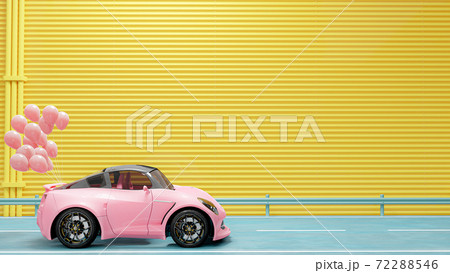 Pink car. 72288546