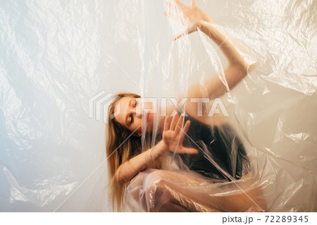 art portrait woman protection social isolation art portrait woman protection social isolation 72289345