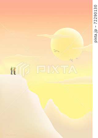 冬 夕焼け 日没 72290130