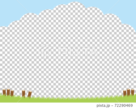 草地和藍天背景 草地和藍天背景 72290469